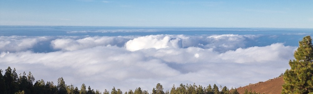 Teneriffa Teide Wolken Observatorio del Teide Milchstraße Urlaub Reise