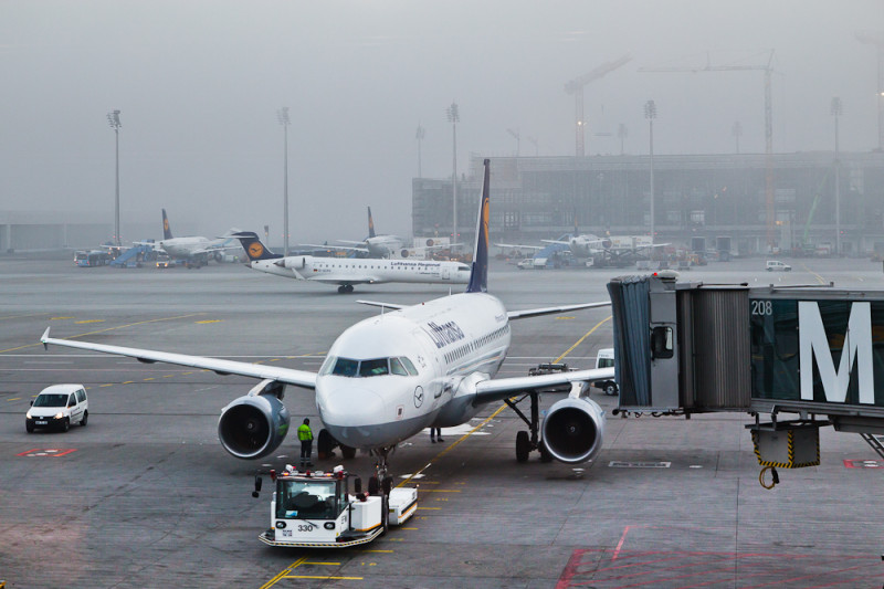 Reisebericht Oslo - Lufthansa Flugzeug am Flughafen München