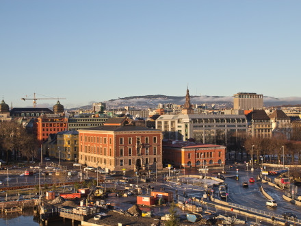 Aussicht auf die Innenstadt Oslo