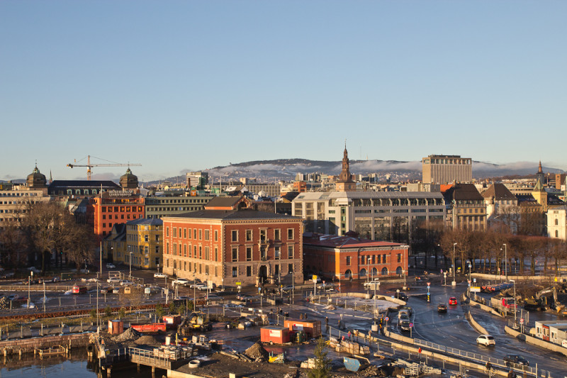 Aussicht auf die Innenstadt Oslo