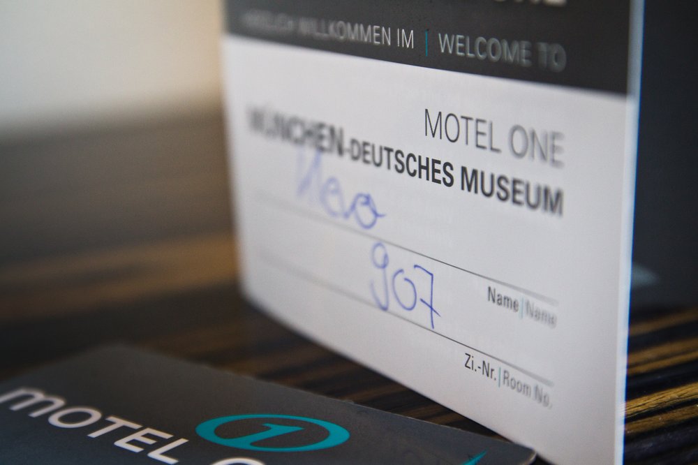 Zimmerkarte Design Hotel Motel One Deutsches Museum in München