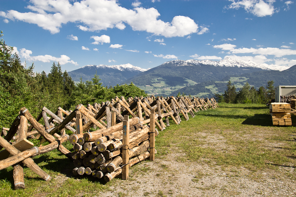 Naturpark Karwendel Holzstapel