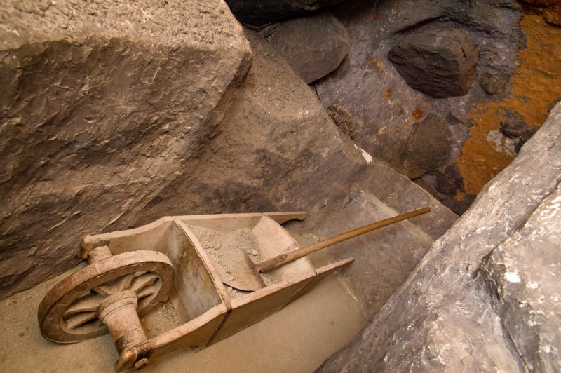 Stollen im Bergwerk Saline Hall