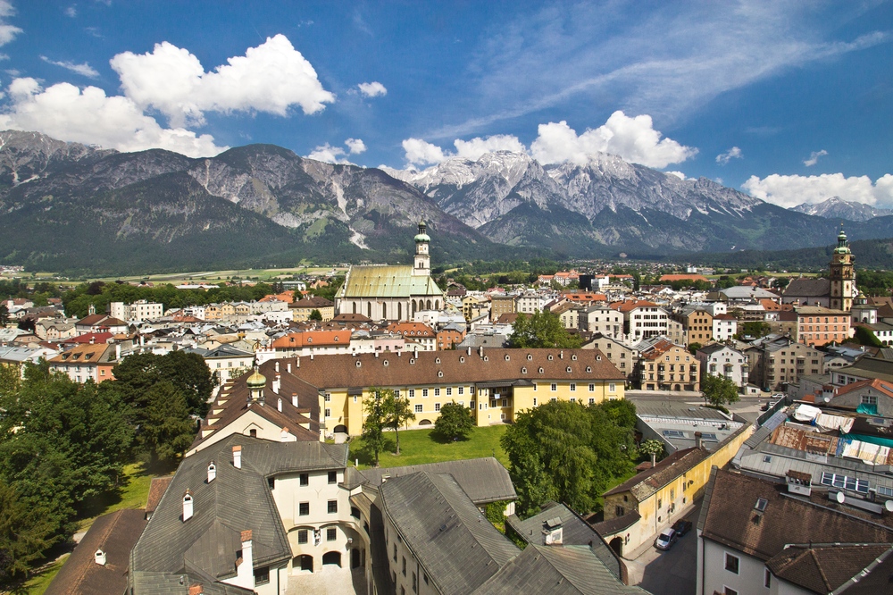 Karwendel Panorama Aussicht Hall in Tirol