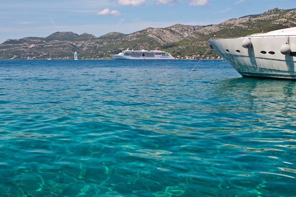 Wasser türkis Meer Kroatien Korcula 