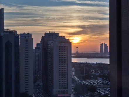 Sonnenuntergang Abu Dhabi Le Royal Meridien