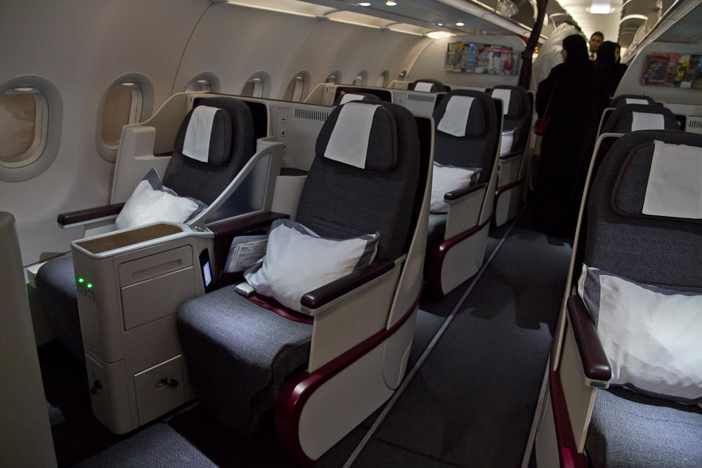 Lieflat Airbus A320 Qatar Airways