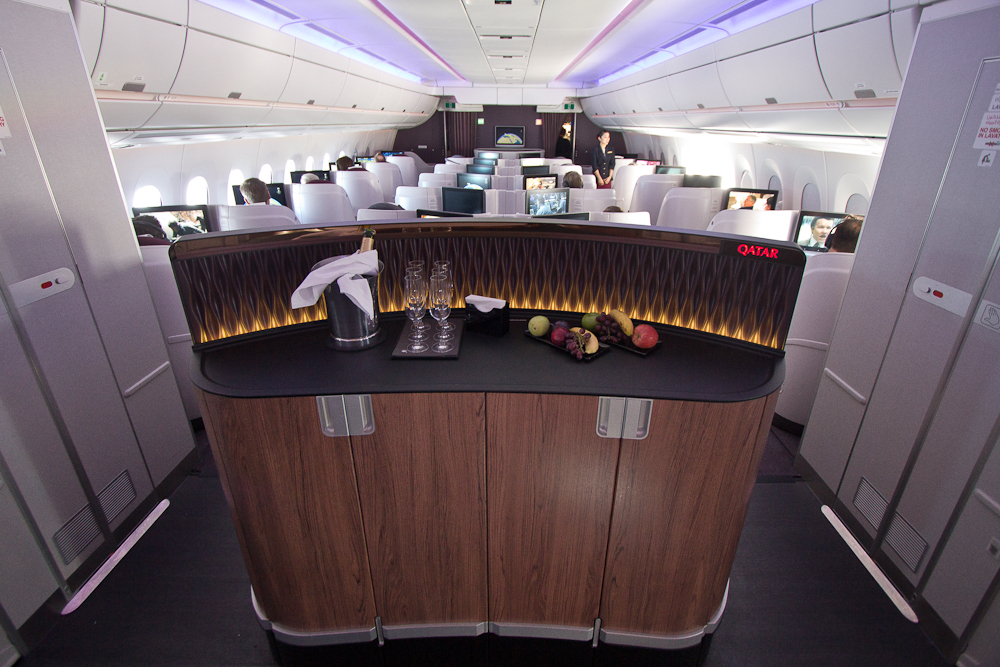 Bar Business Class C Qatar Airways Airbus A350
