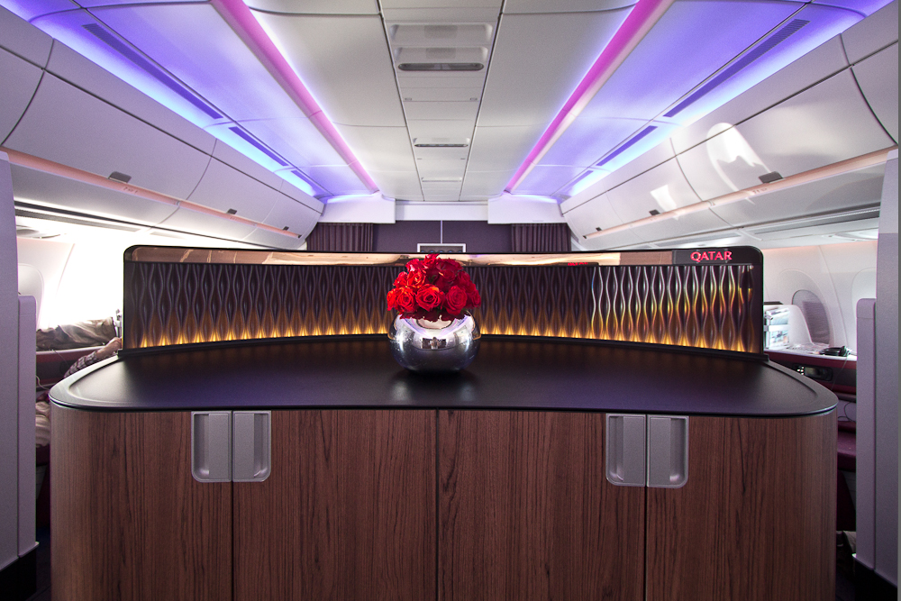Bar Business Class C Qatar Airways Airbus A350