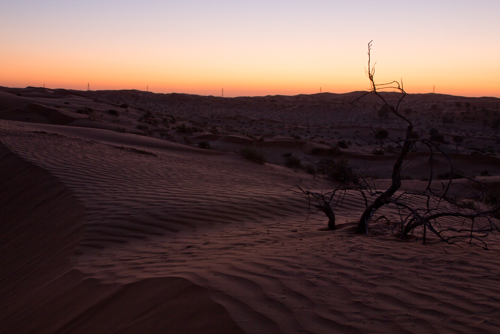 Sonnenuntergang Wüste Ras Al Khaimah