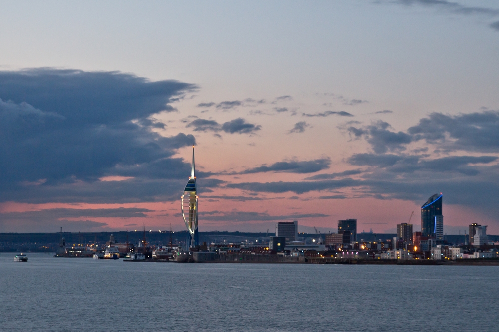 Portsmouth Skyline Night Emirates Spinnaker Tower