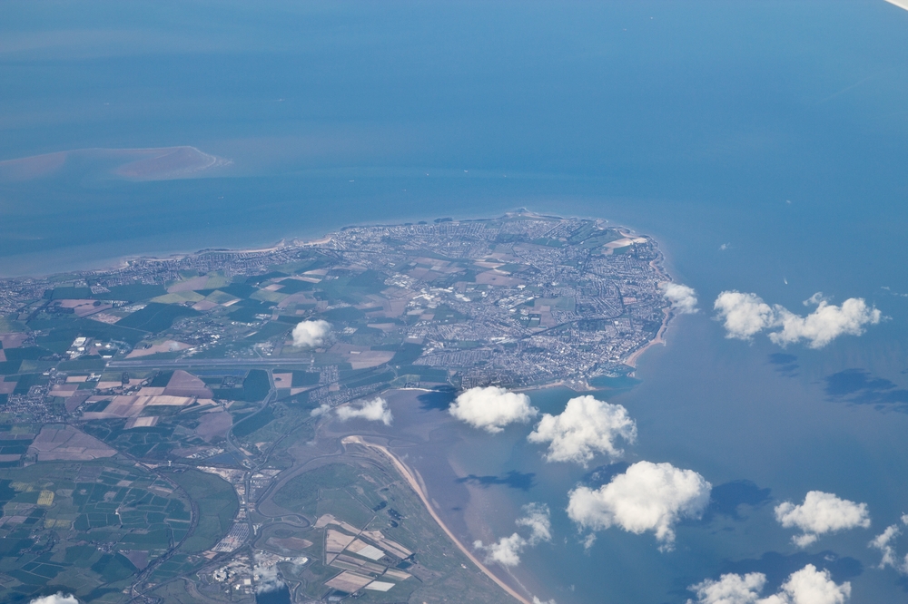 aerial view Isle of Thanet Ramsgate Broadstairs Margate 
