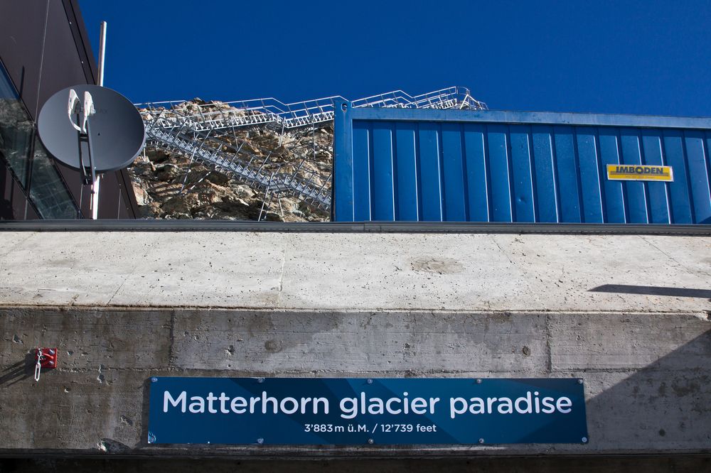 Klein Matterhorn Bergstation Ski Schnee