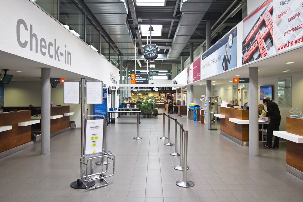 Flughafen Bern Belp Checkin
