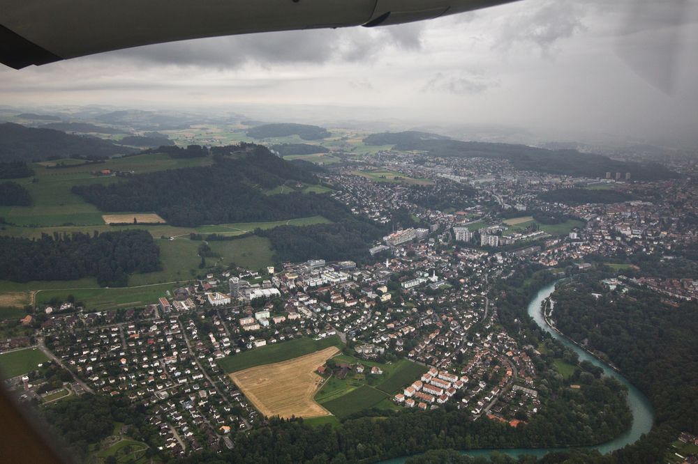 Bern Luftbild Aare