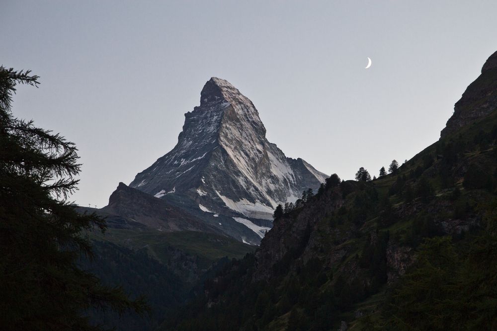 Matterhorn Sonnenuntergang Zermatt Matter Vispa