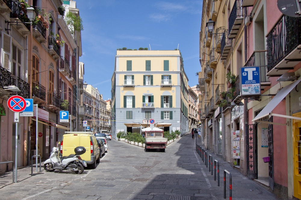 Straße Cagliari