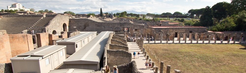 Pompeji Luftbild Übersicht