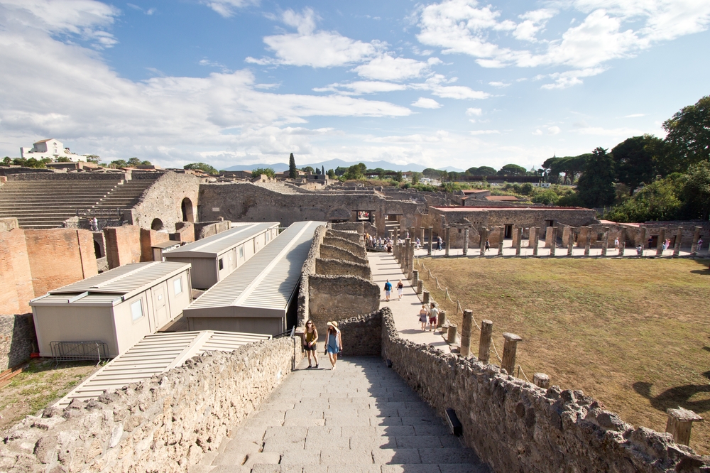 Pompeji Luftbild Übersicht