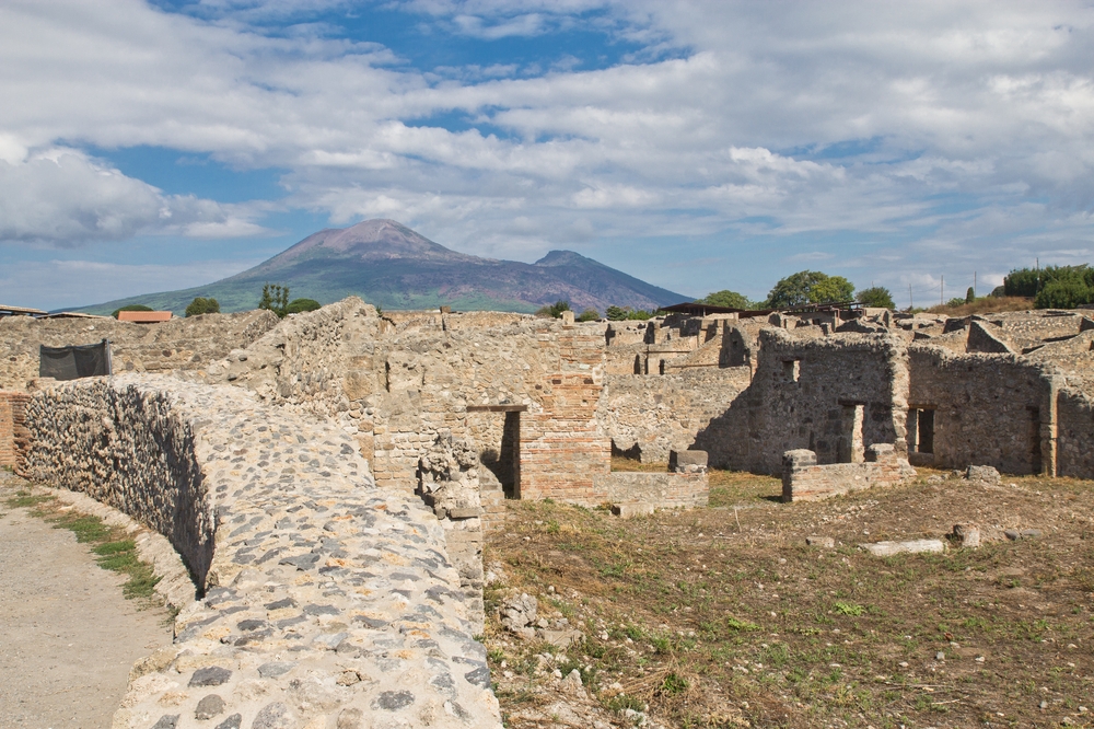 Vesuv über Pompeji