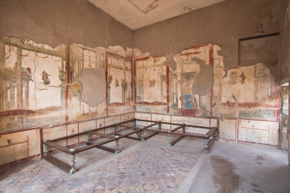 Pompeji Haus Innen restauriert