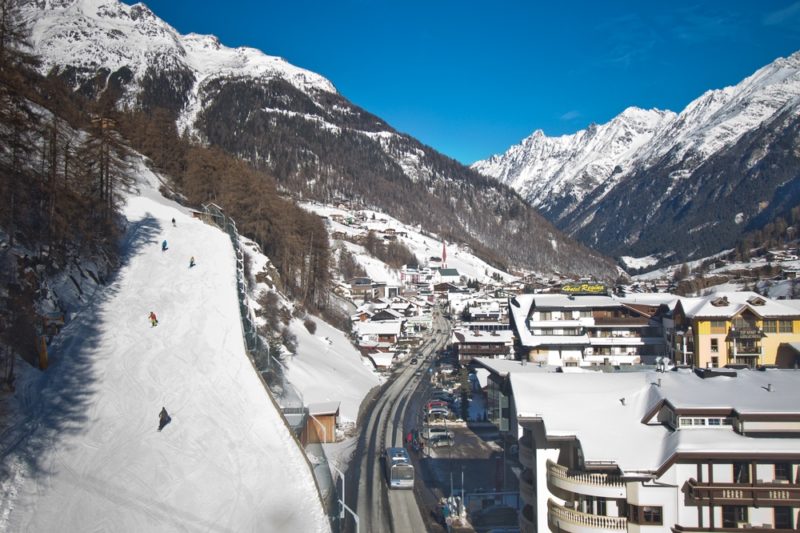 Skipiste Ski Sölden Talabfahrt