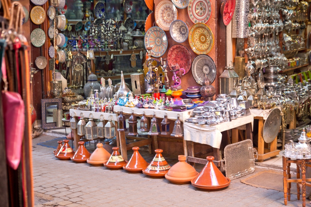 Souvenir Kaufen Marrakesch Markt Souk