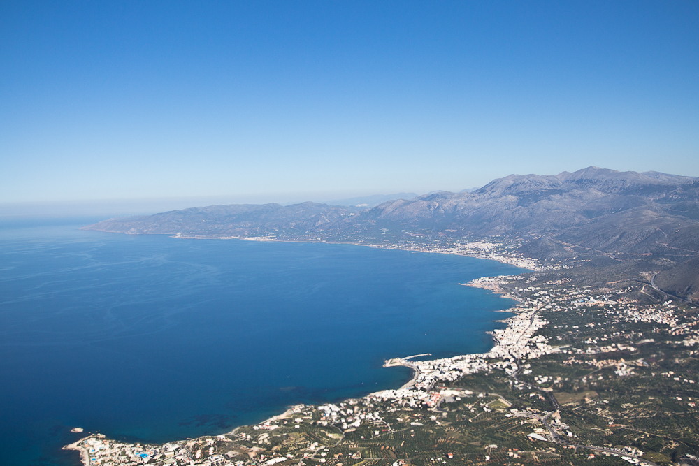 Insel Kreta Luftbild Luftaufnahme Küste Strand