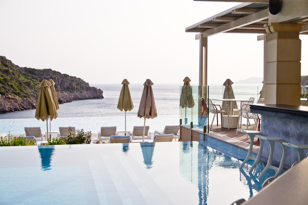 Poolbar Daios Cove Kreta Luxus Hotel