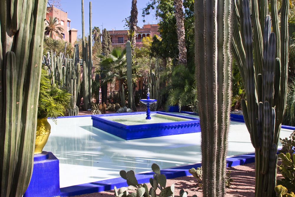 Marrakesch Jardin Majorelle Brunnen
