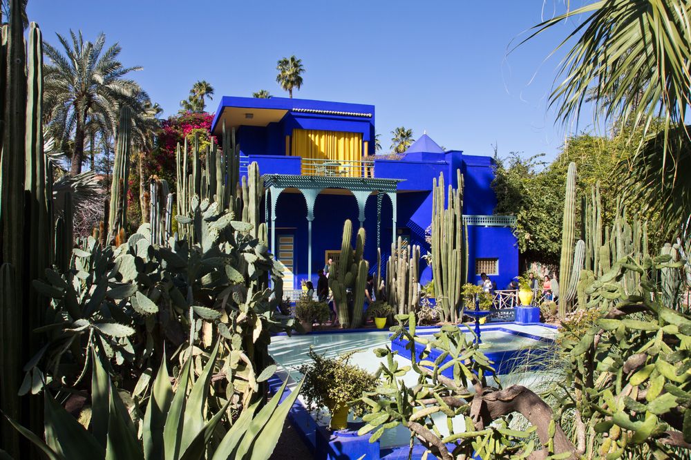 Marrakesch Jardin Majorelle Blaues Haus Blau
